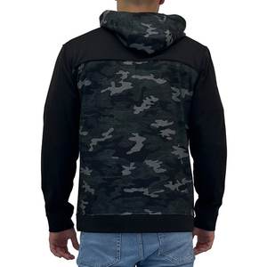 Usine directe hommes Logo personnalisé sweats à capuche 100% coton léger séchage rapide anti-rides fermeture éclair grande taille veste à capuche - Product Image 5