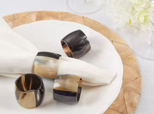 Anillo de cuerno de búfalo Anillo de cuerno de luna creciente celestial Moda y atemporal por Artesanías de media luna - Product Image 3