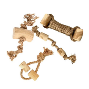 Exportador de madera natural y palo para masticar perros seguro café madera perro masticar café juguete de madera del fabricante de Vietnam con respetuoso con el medio ambiente - Product Image 5