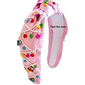 Diademas con cuentas de semillas anudadas personalizadas al por mayor, colección de Año Nuevo de exportadores - Product Image 4