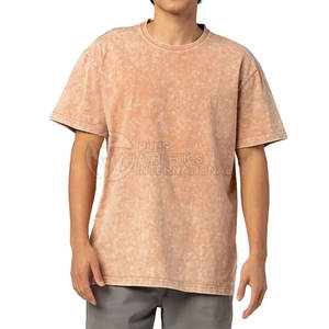 เสื้อยืดลายกรดซักเสื้อยืดซักได้แขนสั้นแนววินเทจแบบผ่อนคลายตัวหนัก - Product Image 2