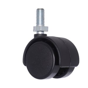 ล้อพลาสติกพร้อมแกนเกลียวและน็อตสำหรับเคลื่อนย้ายเฟอร์นิเจอร์ - Product Image 1