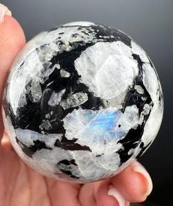 Wholesale Best Quality Rainbow Moonstone <b>Crystal</b> Orgonite <b>Sphere</b> Energy Orgone Ball for Sale from Aameena Agate - Product Image 5