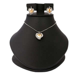 Women's Fancy <b>Locket</b> Set - Peach - Product Image 1