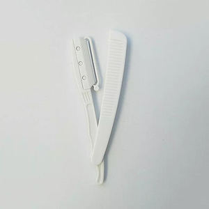 Navaja de Afeitar Desechable de Acero Inoxidable con Mango de Plástico de Alta Calidad para Salón de Belleza y Barbería - Product Image 2