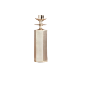 Bougeoir en métal à finition antique Décor de table Centre de table Bougeoir Design élégant Bougeoir Stand - Product Image 5