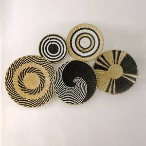 Décoration murale en jacinthe d'eau, centre de table, art bohème fait main, décoration murale pour la maison - Product Image 1