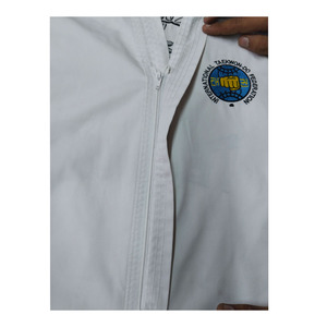 Venta caliente Niños y adultos Traje de Karate Precio barato Poliéster Algodón Bordado Logo Diseño Ropa deportiva Servicio OEM disponible - Product Image 4
