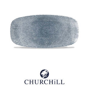Bandeja Rectangular Azul Churchill Raku con Diseños de Estudio, 30 x 15.3 cm, para Suministros de Restaurantes y Hoteles, Vajilla al por Mayor - Product Image 4