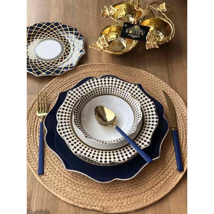 Dining Set Quadro 24 Pieces for 6 Persons