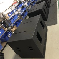 Double subwoofer passif de 18 pouces, 1200W RMS, avec deux bobines vocales pour les concerts et les installations de clubs-LA218B
