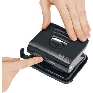 เครื่องเจาะกระดาษ RAPESCO 825 รุ่น Black Hole Punch ขนาด 8 ซม. ความจุ 25 แผ่น (80 กรัม/ตร.ม.) พร้อมรางนำกระดาษ - Product Image 3