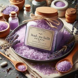 Marque privée Sels de la mer Morte de qualité supérieure Shaker à la LAVANDE Thé vert Antioxydants Détoxifiant Bain Rajeunissant Trempage Marque blanche - Product Image 3