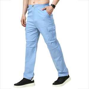 Pantalons cargo sur mesure OEM avec plusieurs poches utilitaires, coupe ample, parfaits pour les tenues décontractées urbaines quotidiennes. - Product Image 2