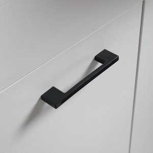 Mueble de Baño Ravenna Blanco de 105 cm con Tiradores Negros y Espejo, Colección Export - Product Image 5