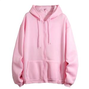 Sweat à capuche en polaire de coton personnalisé décontracté de qualité supérieure, confortable, imprimé, 400 g/m², sweat à capuche pour femme - Product Image 2