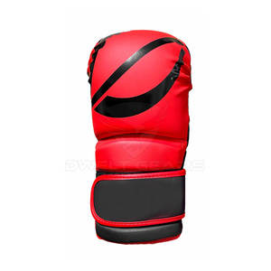 ออกแบบโลโก้ของคุณเองบนถุงมือ MMA หนัง PU ระบายอากาศได้ดีและป้องกันอย่างมีประสิทธิภาพ ปรับขนาดได้ - Product Image 4