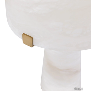 NHB-T129 sang trọng Alabaster Bảng Đèn hiện đại trang trí chiếu sáng với <span class=keywords><strong>brass</strong></span> cơ sở cho nhà phòng khách phòng ngủ khách sạn - Product Image 5