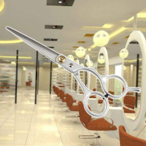 Ciseaux de coupe de cheveux professionnels en argent Outil de coupe de cheveux de barbier pour la coupe de cheveux de précision et le coiffage Salon de coiffure droit - Product Image 4