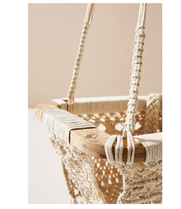 เชือกถักสำหรับเด็กทารกที่ทันสมัยสายแกว่งสำหรับใช้กลางแจ้งมีล้อและที่นั่งผลิตจากโรงงาน - Product Image 3