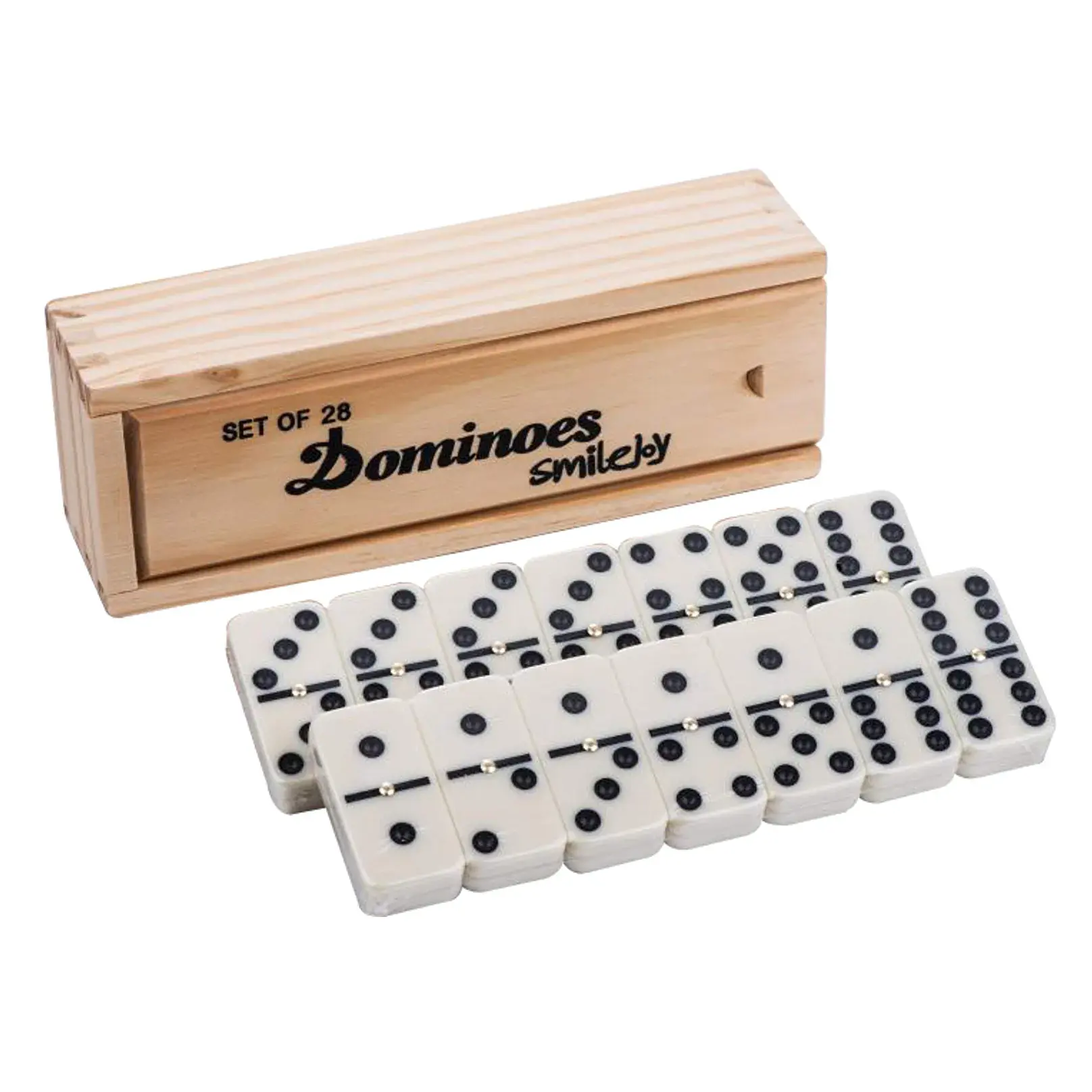 High Quality Domino Game Set 28 Indore Game Custom logo Domino Set With Wooden Box Best Quality Hand Made Domino Game Set