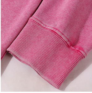 Sweat-shirt personnalisé de luxe délavé à l'acide de qualité supérieure col rond surdimensionné brodé personnalisé motif vintage imprimé pour unisexe - Product Image 4