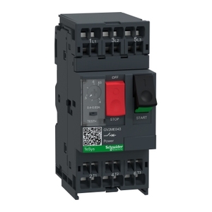 Interruttore Magnetotermico SCHNEIDER ELECTRIC TeSys GV2 3P 0.4-0.63 A con Terminali a Molla, Modello GV2ME043 - Product Image 1