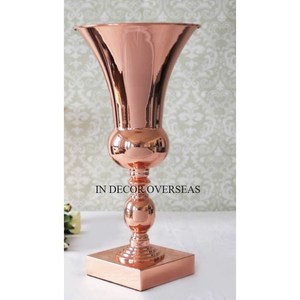 Nouvellement Arrivée Haute Qualité Plaqué Or De Qualité Supérieure En Métal Fait Trumper Vase Avec Des Détails Complexes Et Une Construction Durable - Product Image 5