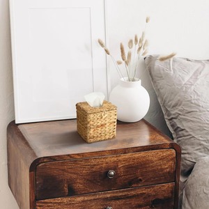 กล่องใส่กระดาษทิชชูทรงสี่เหลี่ยม ฝาปิดแบบทอ ทำด้วยมือ กล่องเก็บของ เป็นมิตรกับสิ่งแวดล้อม ของตกแต่งบ้านจากธรรมชาติ ขายส่งจากเวียดนาม - Product Image 4