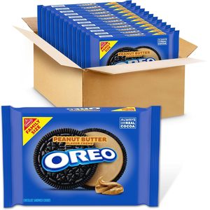 OREO Peanut Butter Creme Chocolate Sandwich Cookies, Family Size, 12-17 oz Packs - Product Image 6