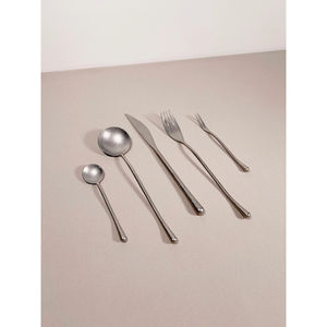 Admirable Silver Polished Stainless Steel Flatware Set Impressive Metal Tabletop Kitchenware Spoon <b>Fork</b> <b>Dessert</b> Knife Parties - Product Image 1