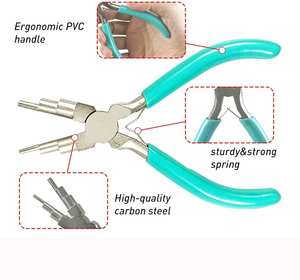 ชุดคีมทำเครื่องประดับสแตนเลส 3 ชิ้น น้ำหนักเบา ประกอบด้วยเครื่องมือทำห่วง 6-in-1 สำหรับทำห่วงและดัดลวด - Product Image 2