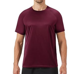 Wholesale New <b>Men</b> Summer Short Sleeve Polyester Workout Fitness Gym Wears Solid Color Blank <b>T</b>-<b>Shirts</b> <b>Muscles</b> Fit Breathable - Product Image 3