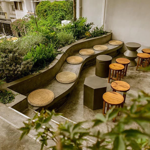 Coussin jonc de mer tissé à la main du Vietnam Tapis de sol en paille naturelle pour la méditation, salon de thé, balcon ou décoration rustique - Product Image 6