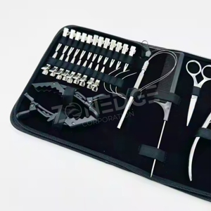 ชุดเครื่องมือต่อผมและคลิปหนีบผมรูปทรงแบนทำจากสแตนเลสคุณภาพสูง - Product Image 2