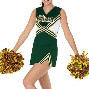 Uniformes de cheerleading en gros pour filles et jeunes, dernier design, service OEM, ensembles imprimés, haute qualité, 100% polyester, élasticité - Product Image 5