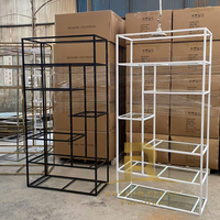 Élégante Étagère Murale Métallique Durable pour Bar, Présentoir à Vin Moderne pour Mariages et Événements – Offre Spéciale