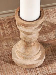 Porte-bougie en bois de mangue, porte-bougie en bois - Product Image 3