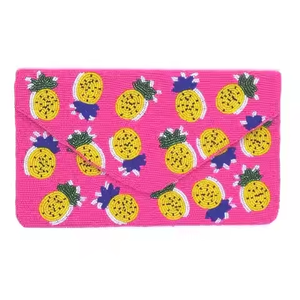 Pochette de broderie faite à la main porte-monnaie personnalisable perle de rocaille pochette MD artisanat sacs fourre-tout promotionnels pour les femmes - Product Image 1