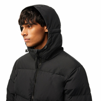 Chaqueta Acolchada con Capucha para Hombre, Estilo Urbano de Invierno, Impermeable, Resistente al Viento, Transpirable, de Alta Calidad