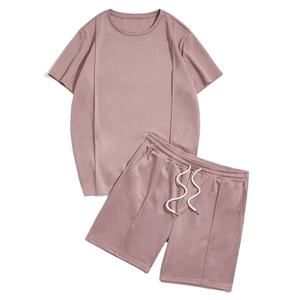 Camisetas de dos piezas para hombre y conjuntos cortos de chándal informal deportivo de verano de manga corta de primera calidad ropa de playa informal de dos piezas - Product Image 3