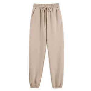 Chándal de algodón de moda para mujer, ropa informal de talla grande con logotipo personalizado, chándal de todos los colores sólidos para mujer 2025 - Product Image 6