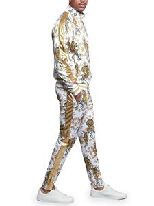 Veste zippée d'hiver mi-lourde, survêtement pour homme, tissu doux écologique, pantalon élastique, entraînement décontracté, confortable, durable - Product Image 3