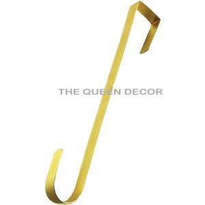 Support de décoration de Noël fait main cintre de guirlande de pouce avec cloches en acier métal et plaqué or brillant blanc Sublimation - Product Image 3