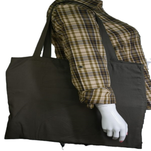 กระเป๋าผ้าใบผ้าฝ้ายออร์แกนิก100% กระเป๋าใส่ของชำแบบใช้ซ้ำได้เป็นมิตรกับสิ่งแวดล้อมพิมพ์โลโก้ตามสั่งสำหรับช้อปปิ้งในซูเปอร์มาร์เก็ต-สไตล์ผู้หญิง - Product Image 5