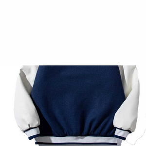 Veste universitaire pour hommes personnalisée couleur bloc fermeture à glissière et bouton vestes universitaires pour hommes avec conception de panneau vente en gros OEM - Product Image 6