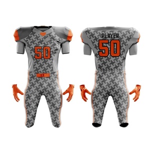 Service OEM Prêt à Expédier Vente en Gros Maillots de Football Américain Unisexe à Manches Courtes en Polyester Personnalisés Imprimés par Transfert Thermique - Product Image 4