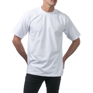 T-shirt ras du cou à manches courtes Cool & Dry Performance pour hommes Pro Club T-shirt ras du cou à manches courtes en coton épais pour hommes - Product Image 1