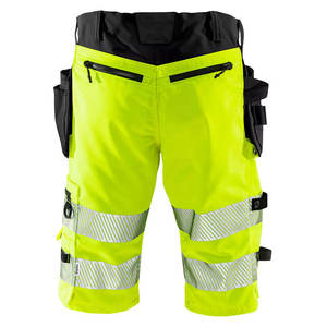 Shorts de travail écologiques haute qualité Polyester réfléchissant Cargo sécurité multi-poches haute visibilité Shorts de travail vêtements pour hommes - Product Image 2