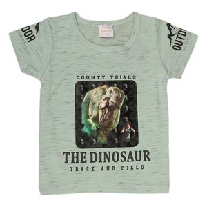 เสื้อยืดเด็กชายแขนสั้น - สีเขียว - Product Image 1
